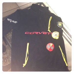 BLACK AND RED CORVETTE SWEATER